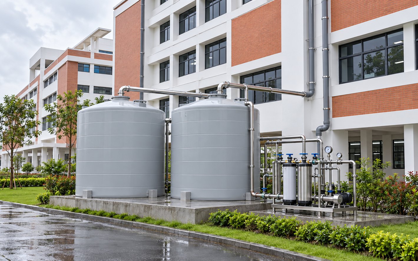 Rainwater harvesting tanks